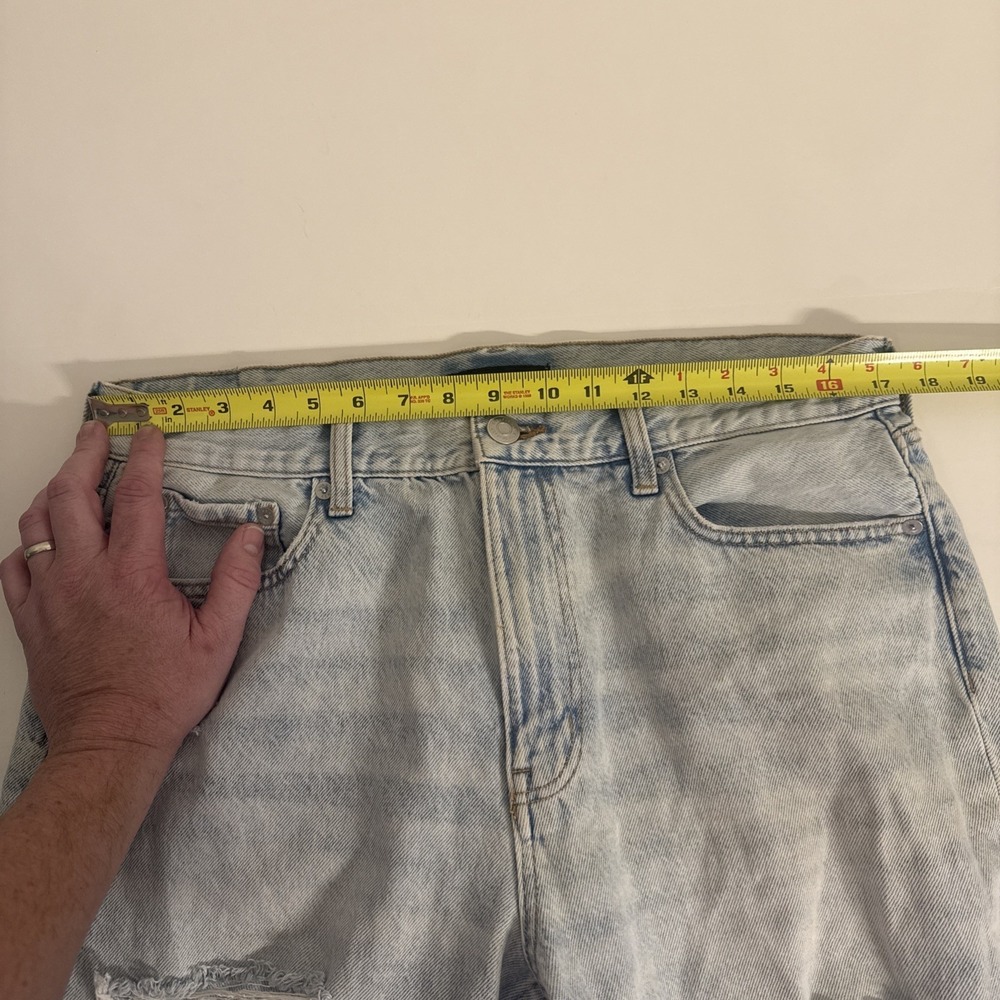 Aeropostale Distressed Mom Jean Blue Jeans Size 14 - Picture 8 of 9
